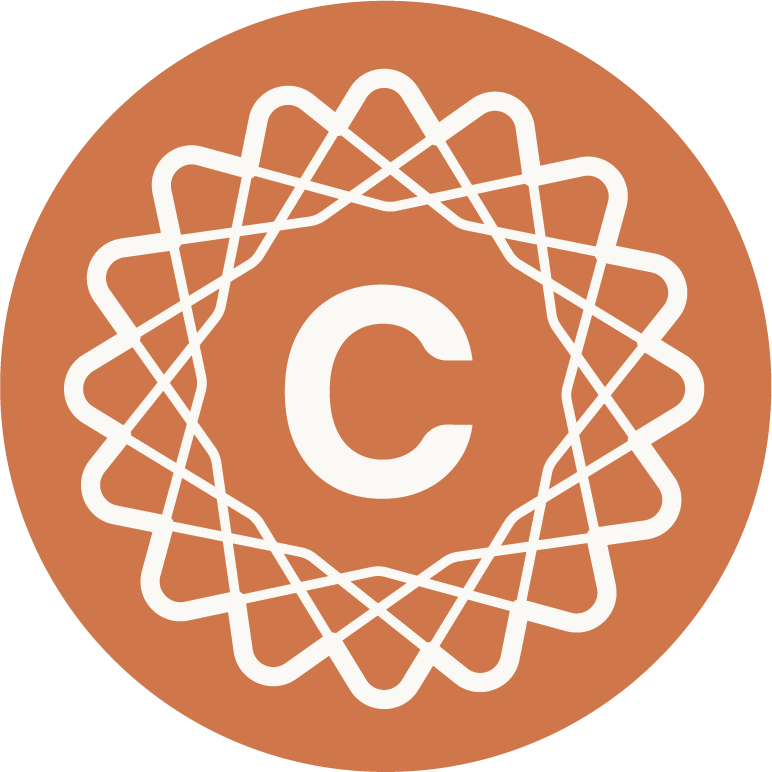 orange carencia badge with a C in the middle